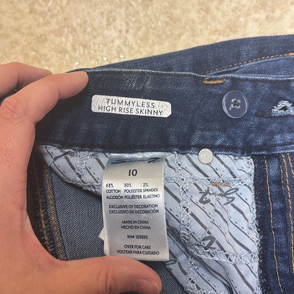 Seven7 Classic Blue Denim Skinny Jeans - Picture 3 of 6